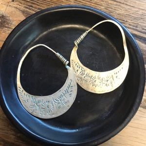Artisan Thai Silver Hoops